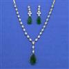 Cz Classic Necklace Set With 2 Tone Plating