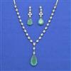 Cz Classic Necklace Set With 2 Tone Plating