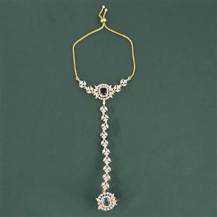 Cubic Zirconia Classic Hath Pan With 2 Tone Plating