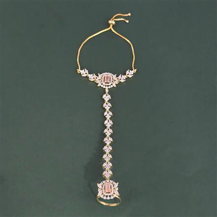 Cubic Zirconia Classic Hath Pan With 2 Tone Plating