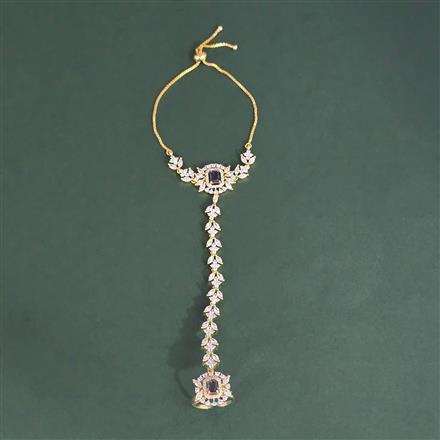 Cubic Zirconia Classic Hath Pan With 2 Tone Plating