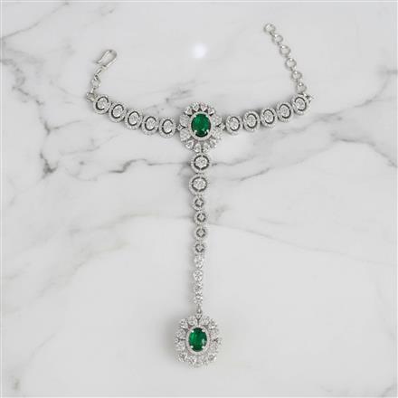 Cubic Zirconia Classic Hath Pan With Rhodium Plating