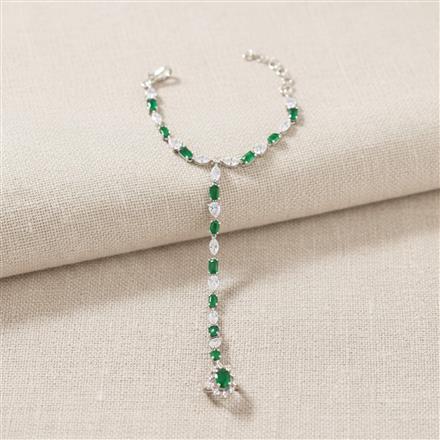 Cubic Zirconia Classic Hath Pan With Rhodium Plating