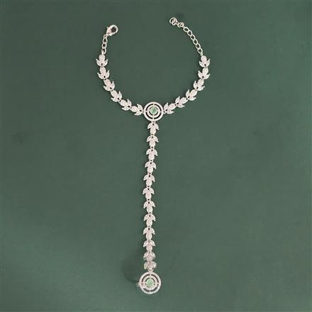 Cubic Zirconia Classic Hath Pan With Rhodium Plating