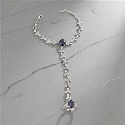 Cubic Zirconia Classic Hath Pan With Rhodium Plating