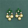 Cubic Zirconia Classic Earring With Mehndi Plating