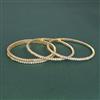 Cubic Zirconia Classic Bangles With Gold Plating