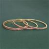 Cubic Zirconia Classic Bangles With Gold Plating