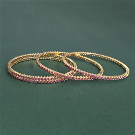Cubic Zirconia Classic Bangles With Gold Plating