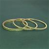 Cubic Zirconia Classic Bangles With Gold Plating