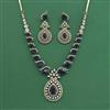 Cubic Zirconia Classic Necklace Set With Mehndi Plating