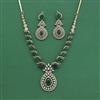 Cubic Zirconia Classic Necklace Set With Mehndi Plating