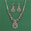 Cubic Zirconia Classic Necklace Set With Mehndi Plating