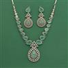 Cubic Zirconia Classic Necklace Set With Mehndi Plating