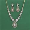 Cubic Zirconia Classic Necklace Set With Mehndi Plating