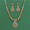 Cubic Zirconia Classic Necklace Set With Mehndi Plating