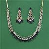 Cubic Zirconia Classic Necklace Set With Mehndi Plating