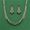Cubic Zirconia Classic Necklace Set With Mehndi Plating