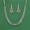 Cubic Zirconia Classic Necklace Set With Mehndi Plating
