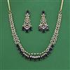 Cubic Zirconia Classic Necklace Set With Mehndi Plating