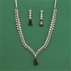 Cubic Zirconia Classic Necklace Set With Mehndi Plating