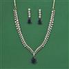 Cubic Zirconia Classic Necklace Set With Mehndi Plating