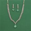 Cubic Zirconia Classic Necklace Set With Mehndi Plating