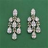 Cubic Zirconia Classic Earring With Mehndi Plating