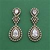 Cubic Zirconia Classic Earring With Mehndi Plating