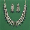 Cubic Zirconia Classic Necklace Set With 2 Tone Plating