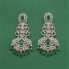 Cubic Zirconia Classic Earring With 2 Tone Plating