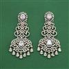 Cubic Zirconia Classic Earring With 2 Tone Plating