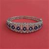 Cz Openable Kada With Rhodium Plating