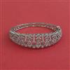 Cz Openable Kada With Rhodium Plating