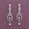 Cz Classic Earring With Mehndi 2 Tone Rhodium Plating