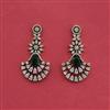 Cz Classic Earring With Mehndi Plating
