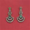 Cz Classic Earring With Mehndi Plating