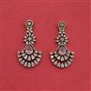 Cz Classic Earring With Mehndi Plating