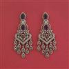 Cz Classic Earring With Mehndi Plating