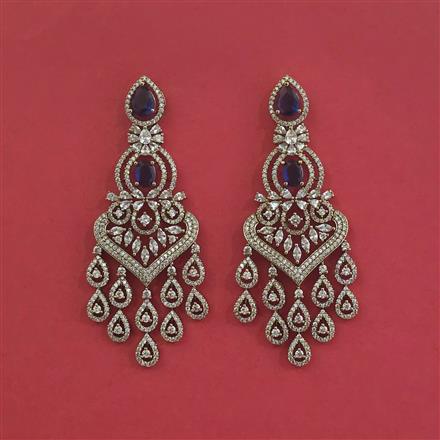 Cz Classic Earring With Mehndi Plating