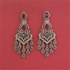 Cz Classic Earring With Mehndi Plating