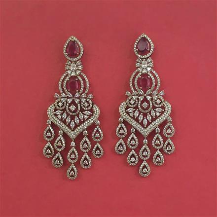 Cz Classic Earring With Mehndi Plating