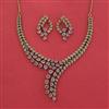 Cz Classic Necklace With Mehndi Plating
