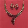Cz Classic Necklace With Mehndi Plating