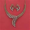 Cz Classic Necklace With Mehndi Plating