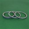 Cz Classic Bangles With Rhodium Plating