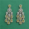 Cz Classic Earring With Mehndi Plating
