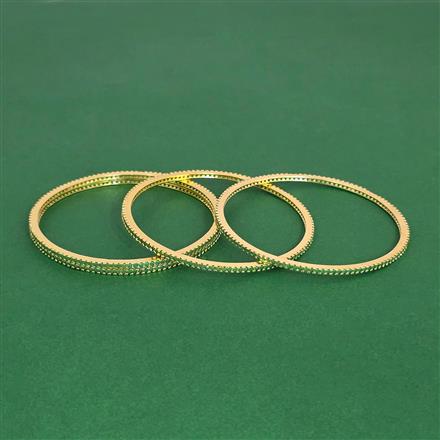 Cz Classic Bangles With Gold Plating