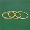 Cz Classic Bangles With Gold Plating