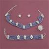 Cz Combo Necklace Set With Rhodium Plating